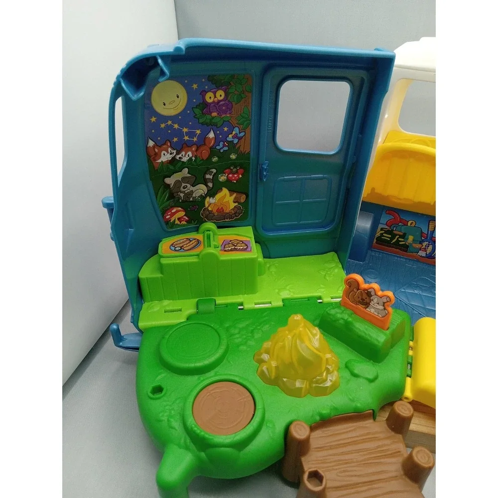 Fisher Price Little People Songs & Sounds Camping Camper Van RV Used FEW BLEMISH